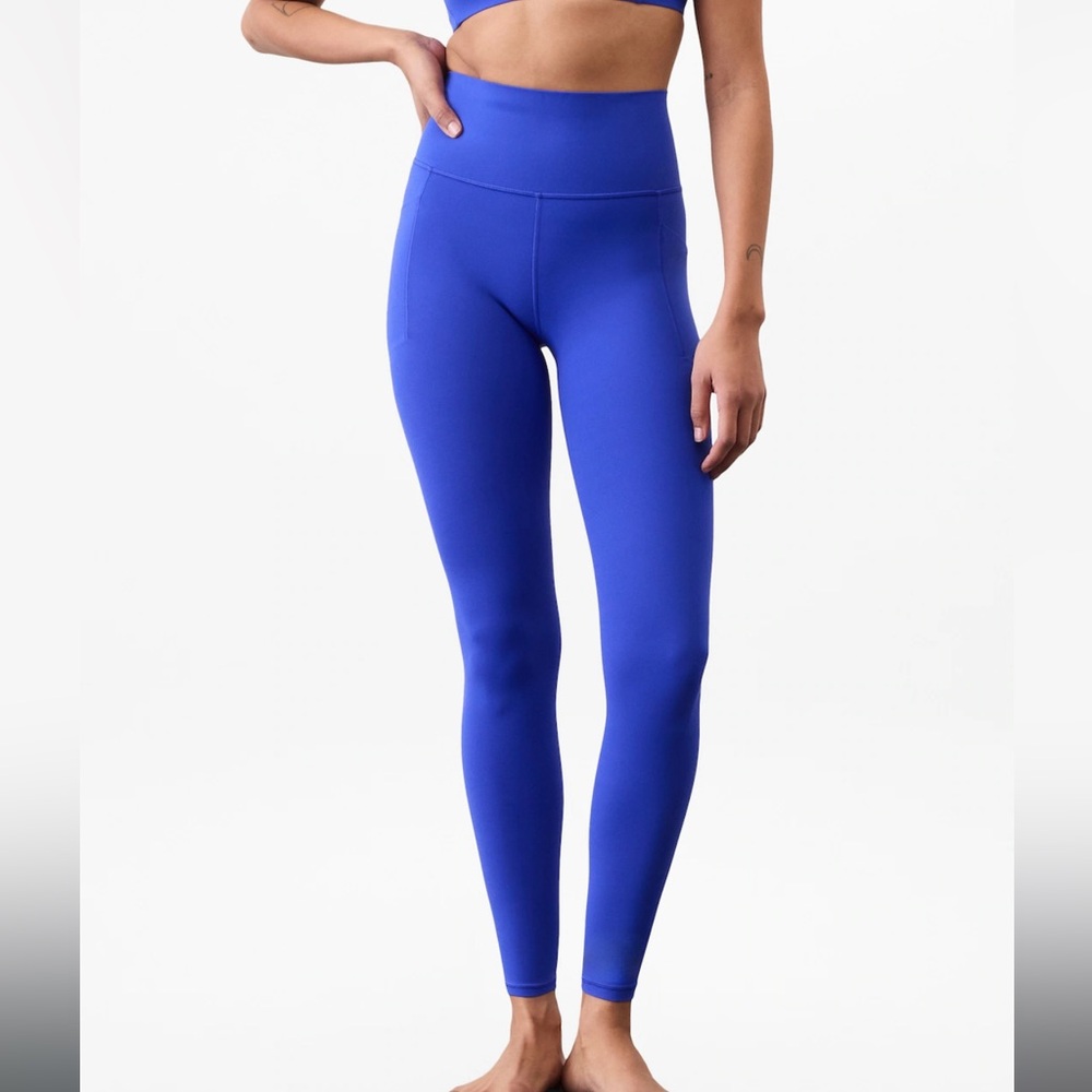 SALUTATION STASH HIGH RISE NAVY BLUE LEGGINGS SIZE S